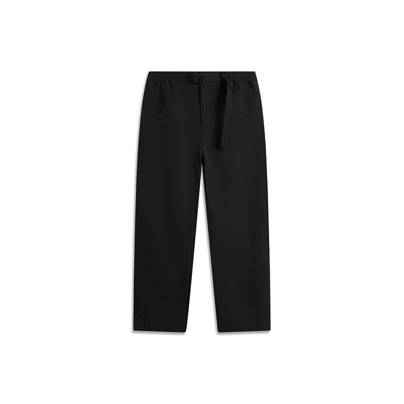 李寧運動長褲男士潮流百搭運動生活系列長褲男裝款秋季直筒運動褲AYKU739-2