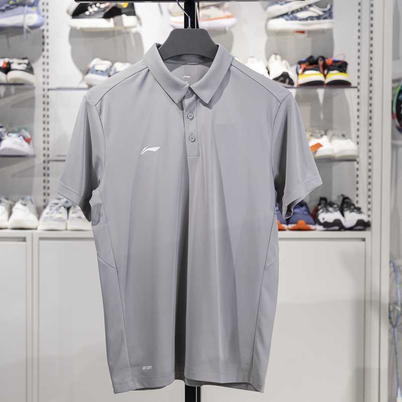 李寧短袖POLO男子2025新款團(tuán)購(gòu)速干涼爽商務(wù)休閑翻領(lǐng)T恤APLV029-14