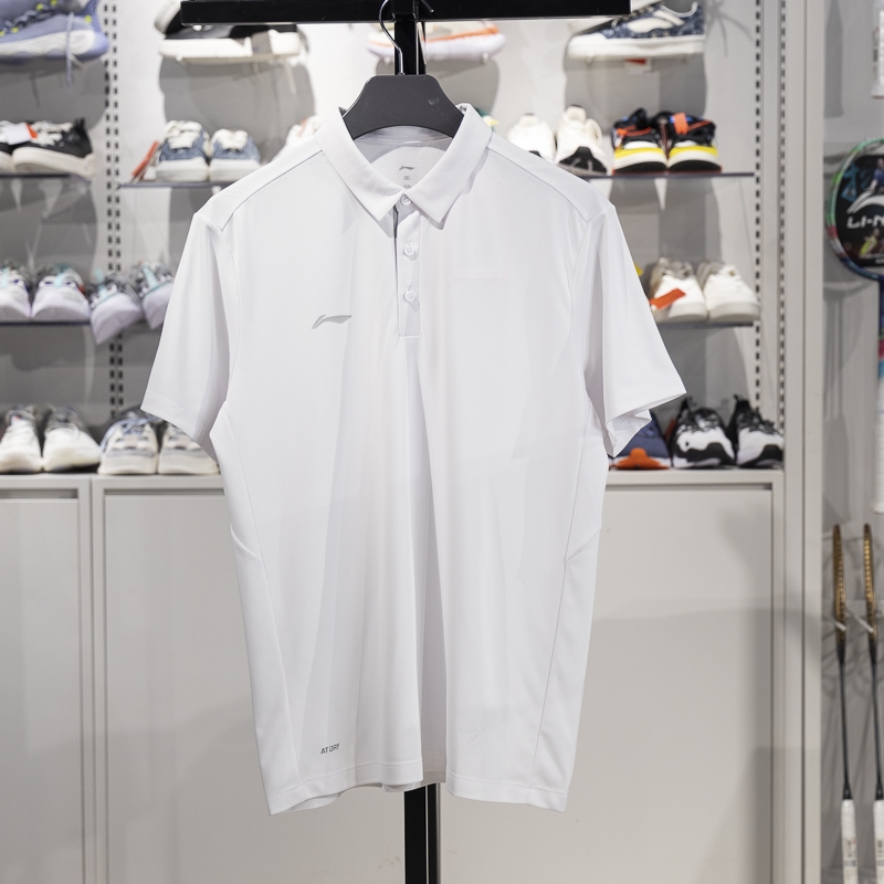 李寧短袖POLO男子2025新款團(tuán)購(gòu)速干涼爽商務(wù)休閑翻領(lǐng)T恤APLV029-12