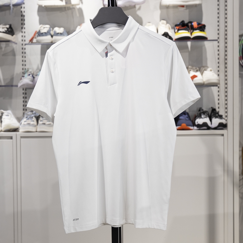 李寧短袖POLO衫男子2025新款團(tuán)購(gòu)系列夏季速干透氣翻領(lǐng)T恤APLV133-1