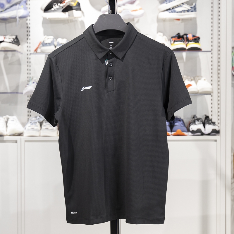 李寧短袖POLO衫男子2025新款團(tuán)購(gòu)系列夏季速干透氣翻領(lǐng)T恤APLV133-2
