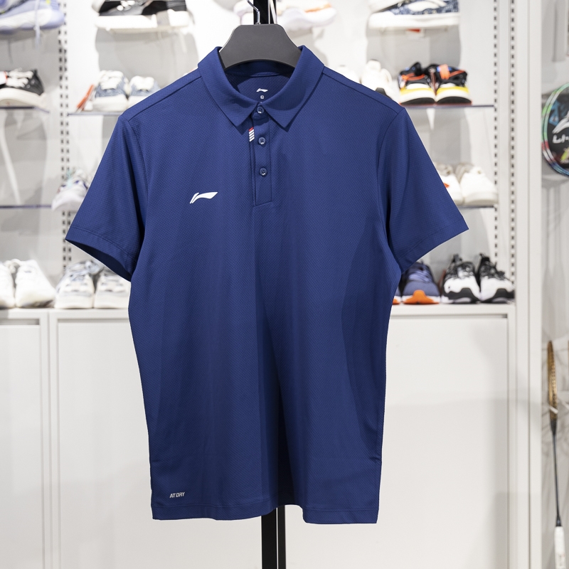 李寧短袖POLO衫男子2025新款團(tuán)購(gòu)系列夏季速干透氣翻領(lǐng)T恤APLV133-3