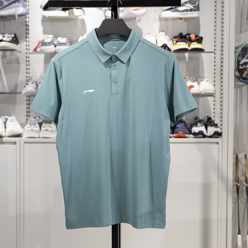 李寧短袖POLO衫男子2025新款團(tuán)購(gòu)系列夏季速干透氣翻領(lǐng)T恤APLV133-5
