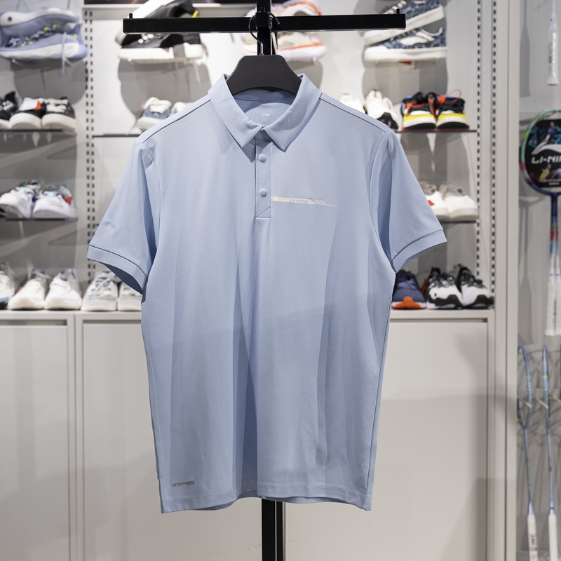 李寧短袖POLO男子2025新款夏季速干涼爽透氣運(yùn)動(dòng)翻領(lǐng)T恤APLV113-2