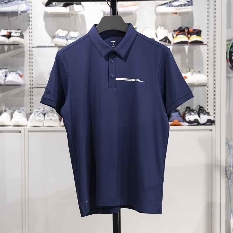 李寧短袖POLO男子2025新款夏季速干涼爽透氣運(yùn)動(dòng)翻領(lǐng)T恤APLV113-6