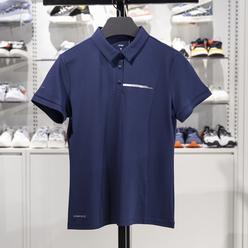 李寧短袖POLO女子2025新款夏季速干涼爽透氣運動翻領T恤APLV106-6