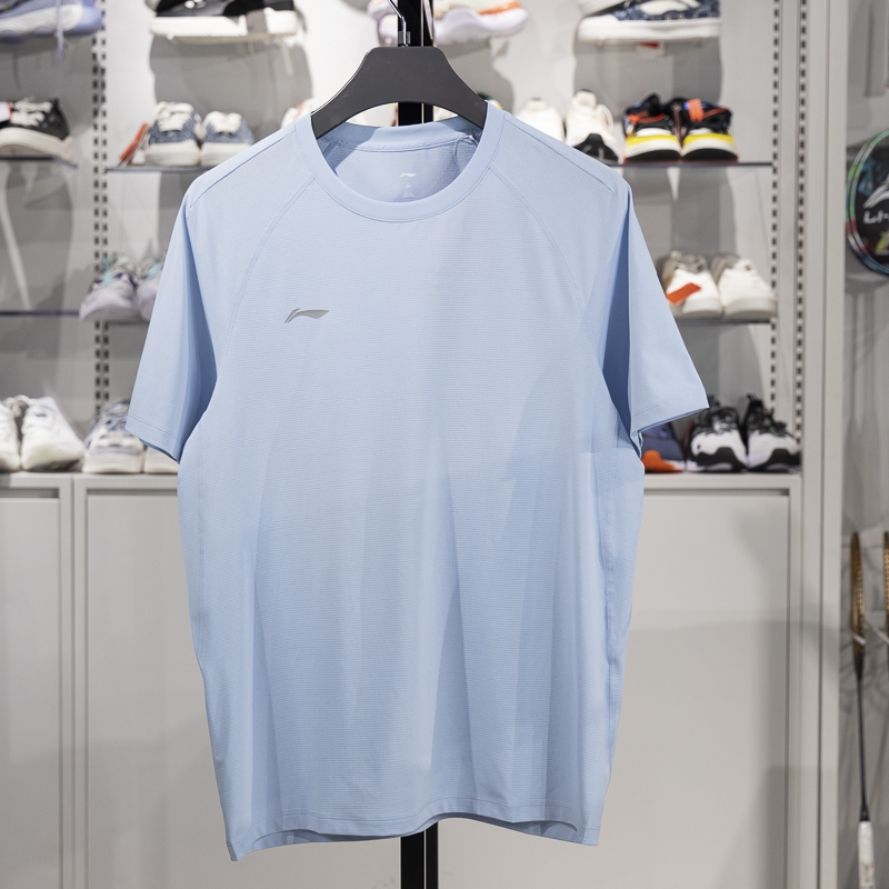 李寧短袖T恤男子2025新款團購系列夏季速干透氣運動上衣ATSV437-2