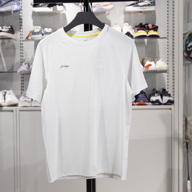 李寧短袖T恤男子2025新款團購系列夏季速干透氣運動上衣ATSV437-6