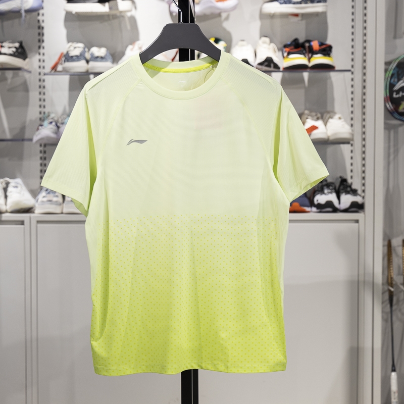 李寧短袖T恤男子2025新款團購系列夏季速干透氣運動上衣ATSV437-7