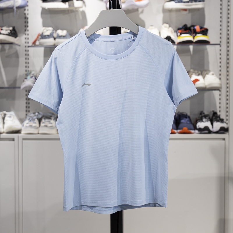 李寧短袖T恤女子2025新款團購系列夏季速干透氣運動上衣ATSV436-7