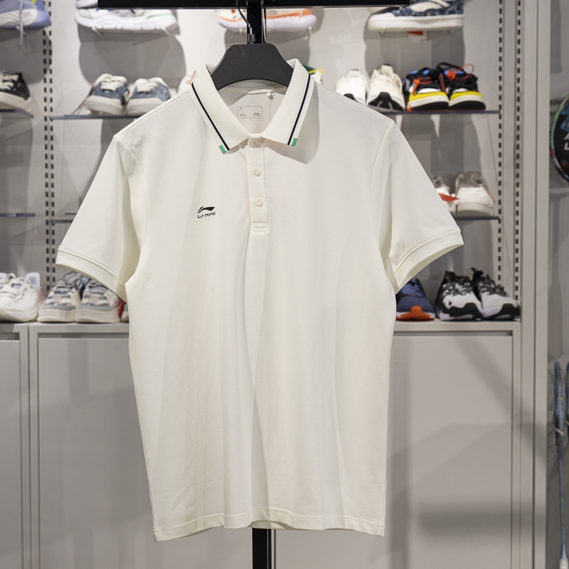 李寧男短袖POLO衫2025新款團(tuán)購系列夏季舒適透氣翻領(lǐng)T恤APLV063-1