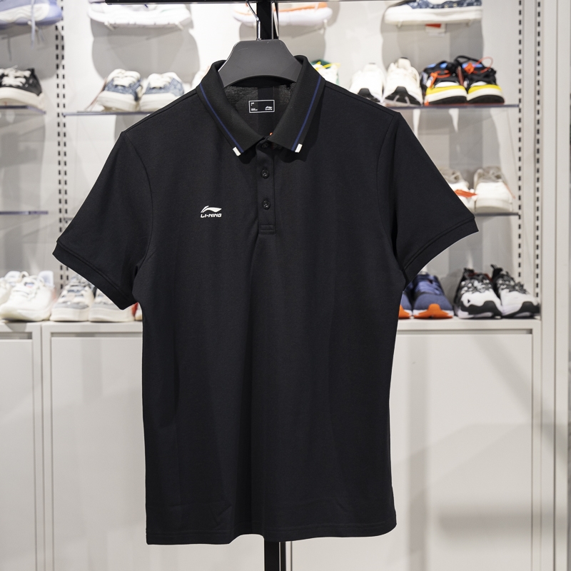 李寧男短袖POLO衫2025新款團(tuán)購系列夏季舒適透氣翻領(lǐng)T恤APLV063-2