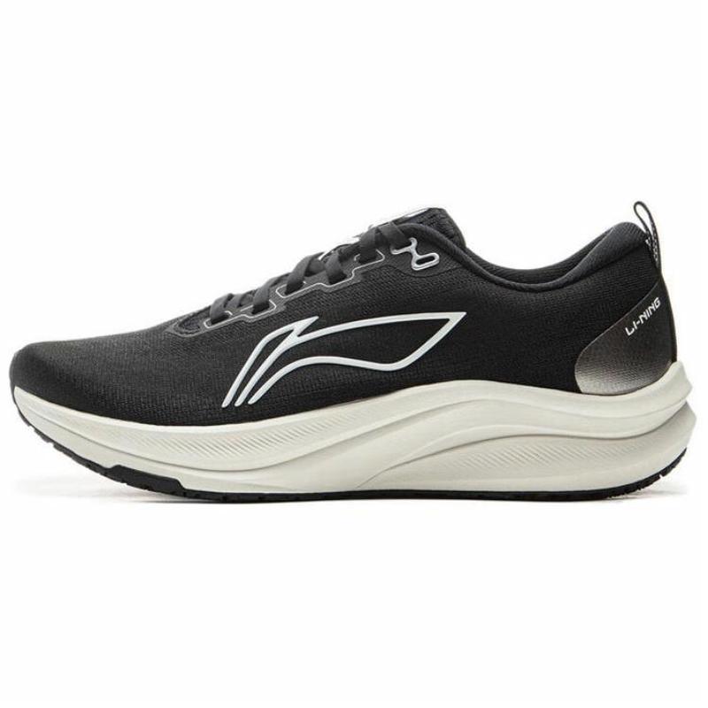 李寧赤兔8防滑耐磨透氣低幫休閑跑步鞋女款黑色ARPV004-5