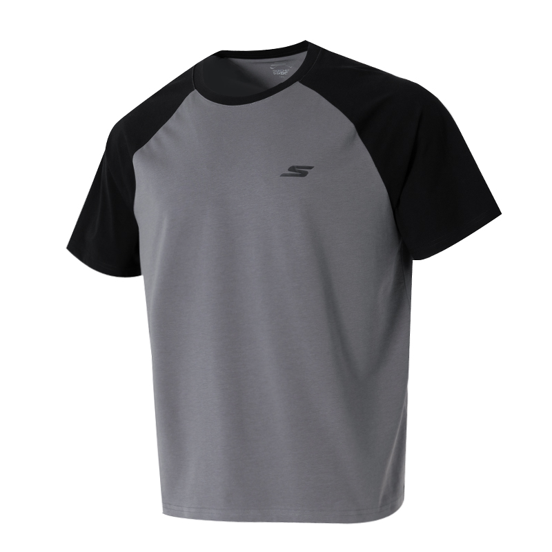 斯凱奇短袖男女情侶25新款圓領(lǐng)字母休閑運動透氣T恤半袖P225U119-00Z8