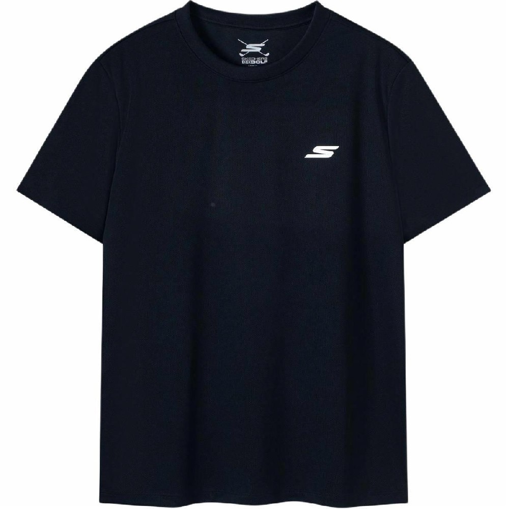 斯凱奇短袖男女同款25新款快干運動上衣圓領(lǐng)休閑跑步T恤P224U051-03K8