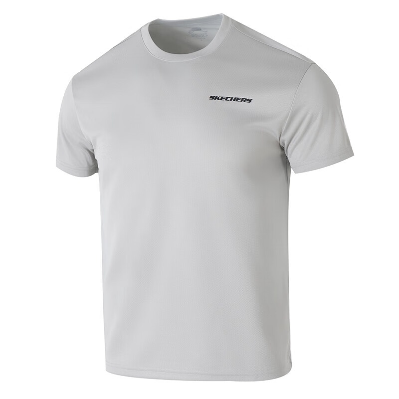 斯凱奇男女同款夏季舒適涼感寬松休閑短袖T恤衫P225U117-02VP