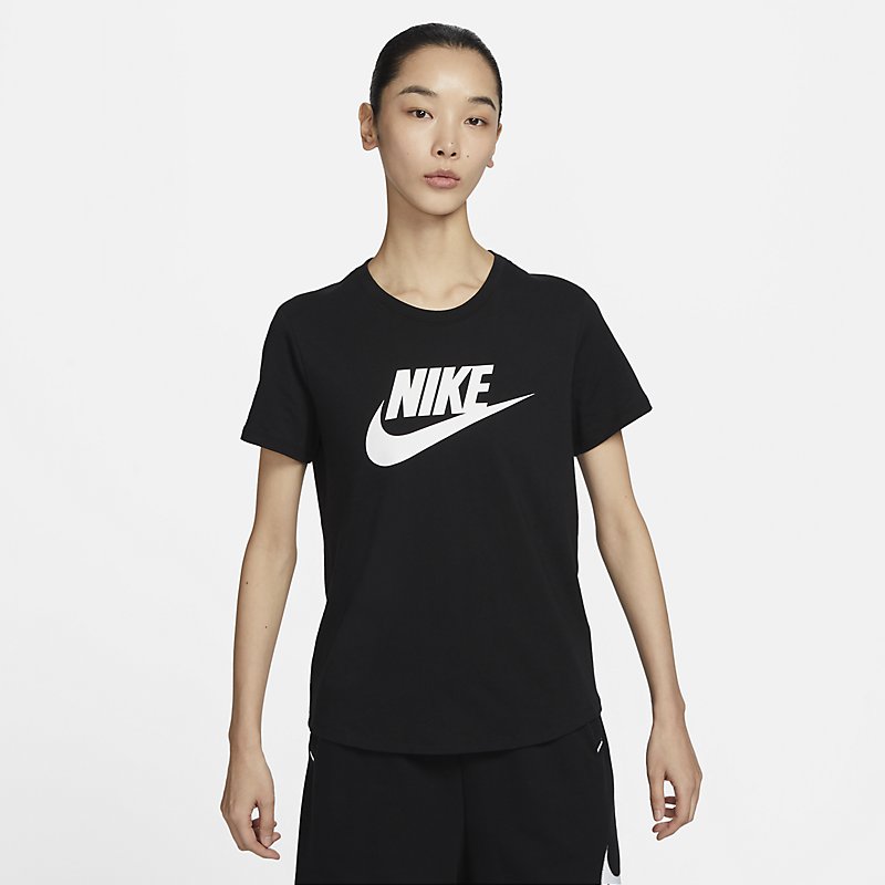 Nike耐克短袖女25夏新款大勾印花休閑運(yùn)動(dòng)棉T恤DX7907-010