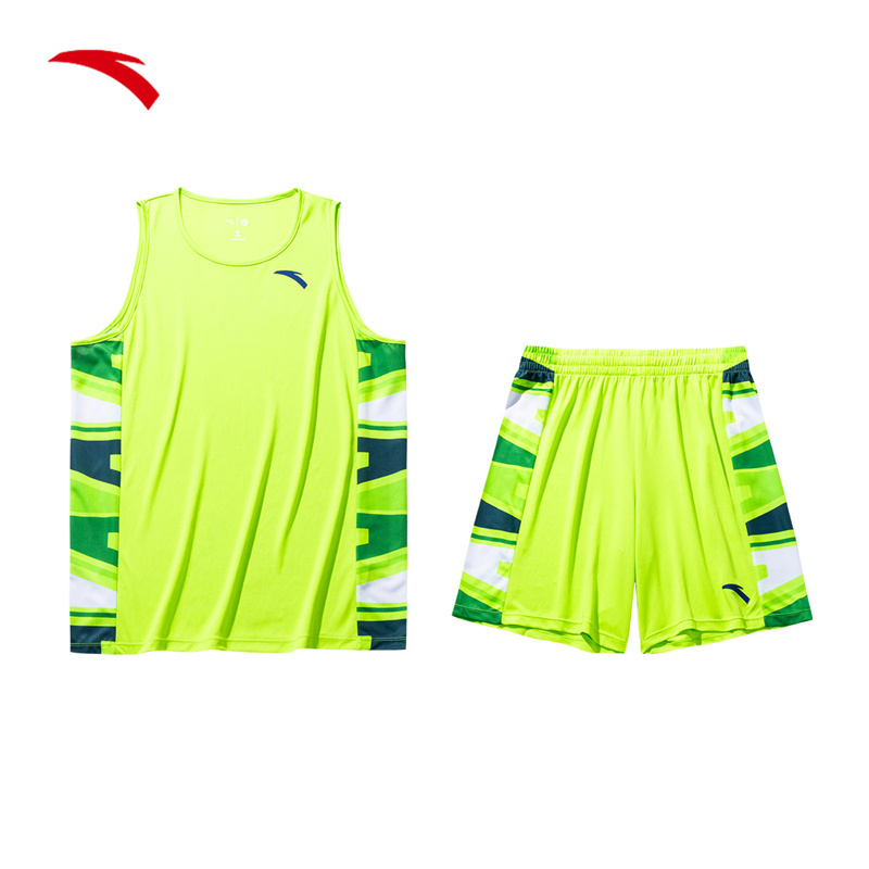 安踏籃球比賽套裝秋季運動球服男士速干學(xué)生152431219-4