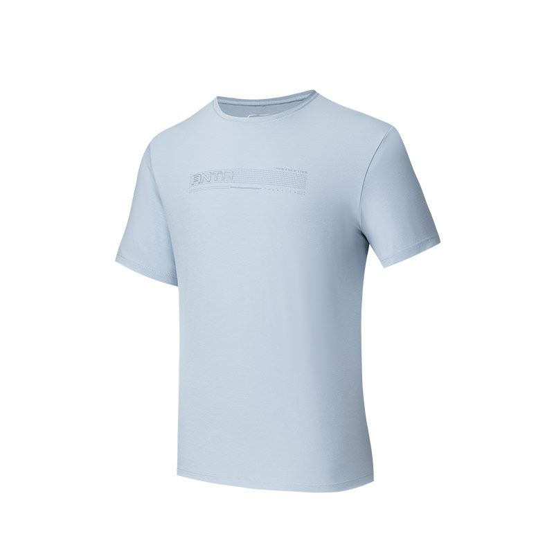 安踏短袖t恤男2025夏季新款冰絲跑步訓(xùn)練簡約運動上衣152527105-2