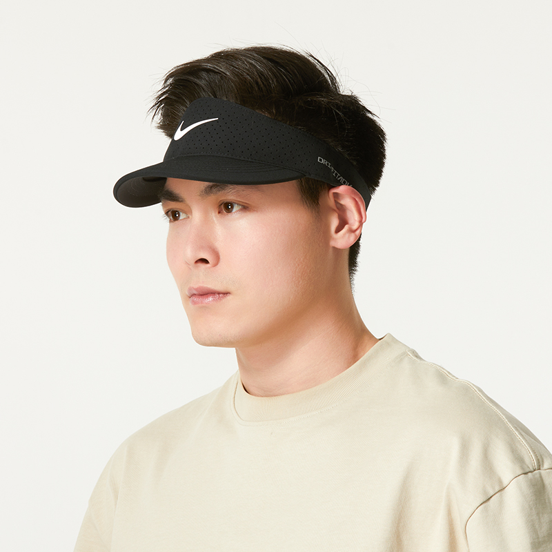 Nike耐克空頂帽新款運動帽男女休閑帽軟頂運動帽 FB6443-010