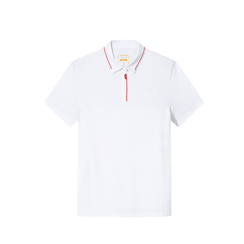 安踏冰絲polo衫羽毛球短袖女夏季運(yùn)動(dòng)t恤162527126-1