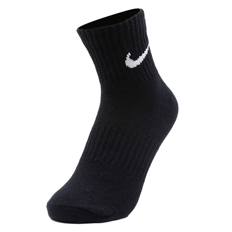 Nike耐克襪子男襪女襪新款跑步時尚襪三雙裝休閑襪SX7677-010
