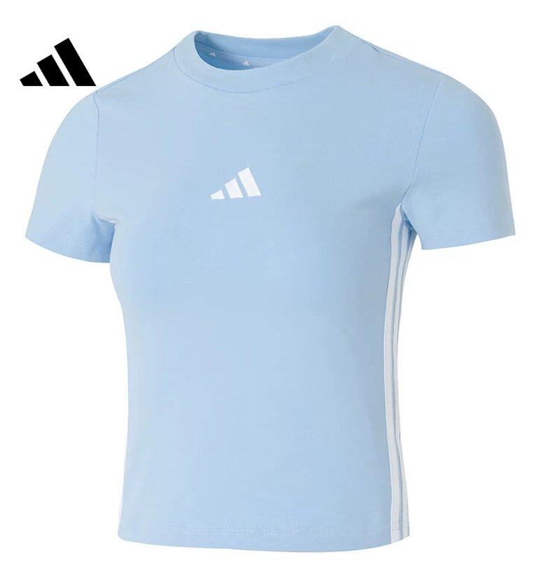 adidas阿迪達(dá)斯女子修身半袖ESSENTIALS短袖T恤 JE1241