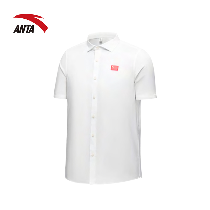 安踏國家隊國服官員款短袖抗菌免熨燙襯衫462520111-1