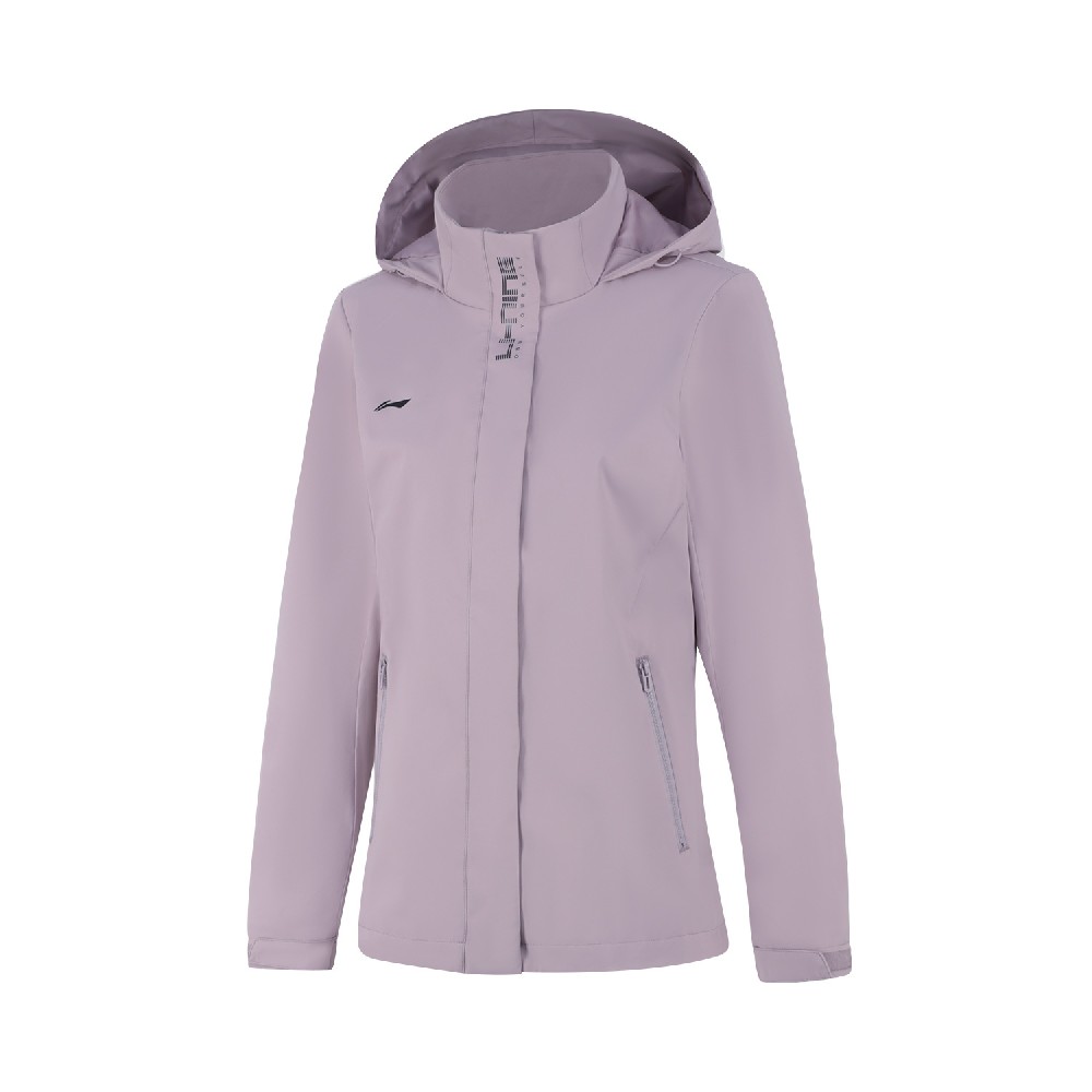 李寧LINING女子團購防風防潑水連帽運動風衣AFDUA18-6-9-11