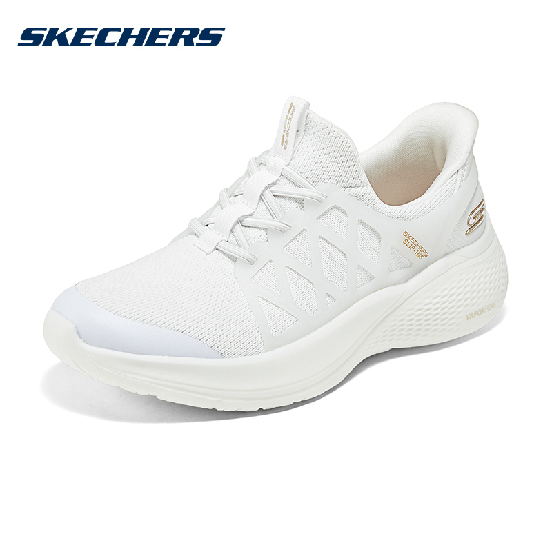 斯凱奇女鞋新款健步厚底緩震運(yùn)動(dòng)鞋輕便通勤休閑鞋117507-WHT