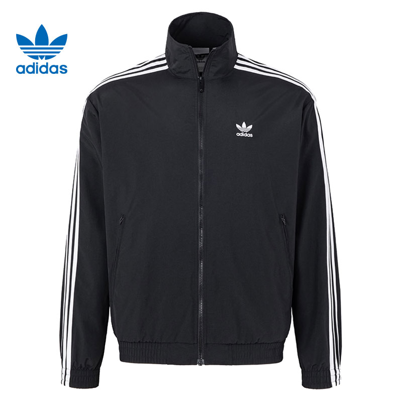adidas阿迪達(dá)斯男子M 3S WB Ripstop運(yùn)動(dòng)健身夾克外套IM7848
